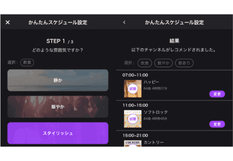 かんたんスケジュール機能の機能イメージ
